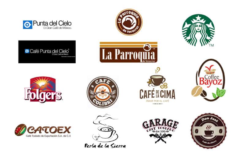 Logos café cafeteria
