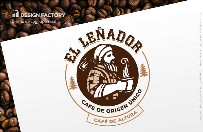 Diseño de Logotipo para marca de café natural - Design Factory México
