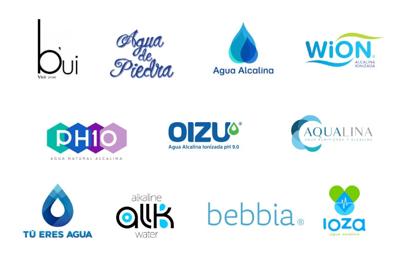 logotipos agua alcalina