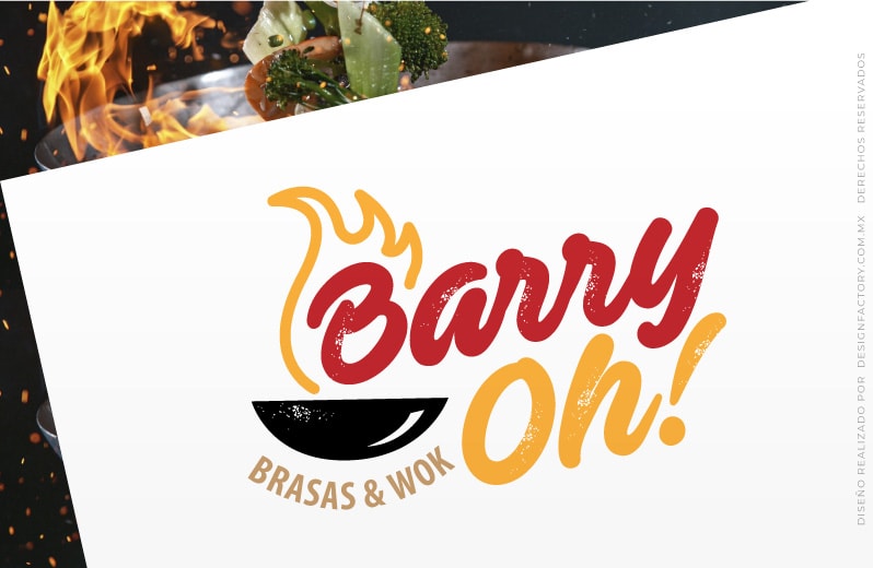 logo restaurant wok grill 02