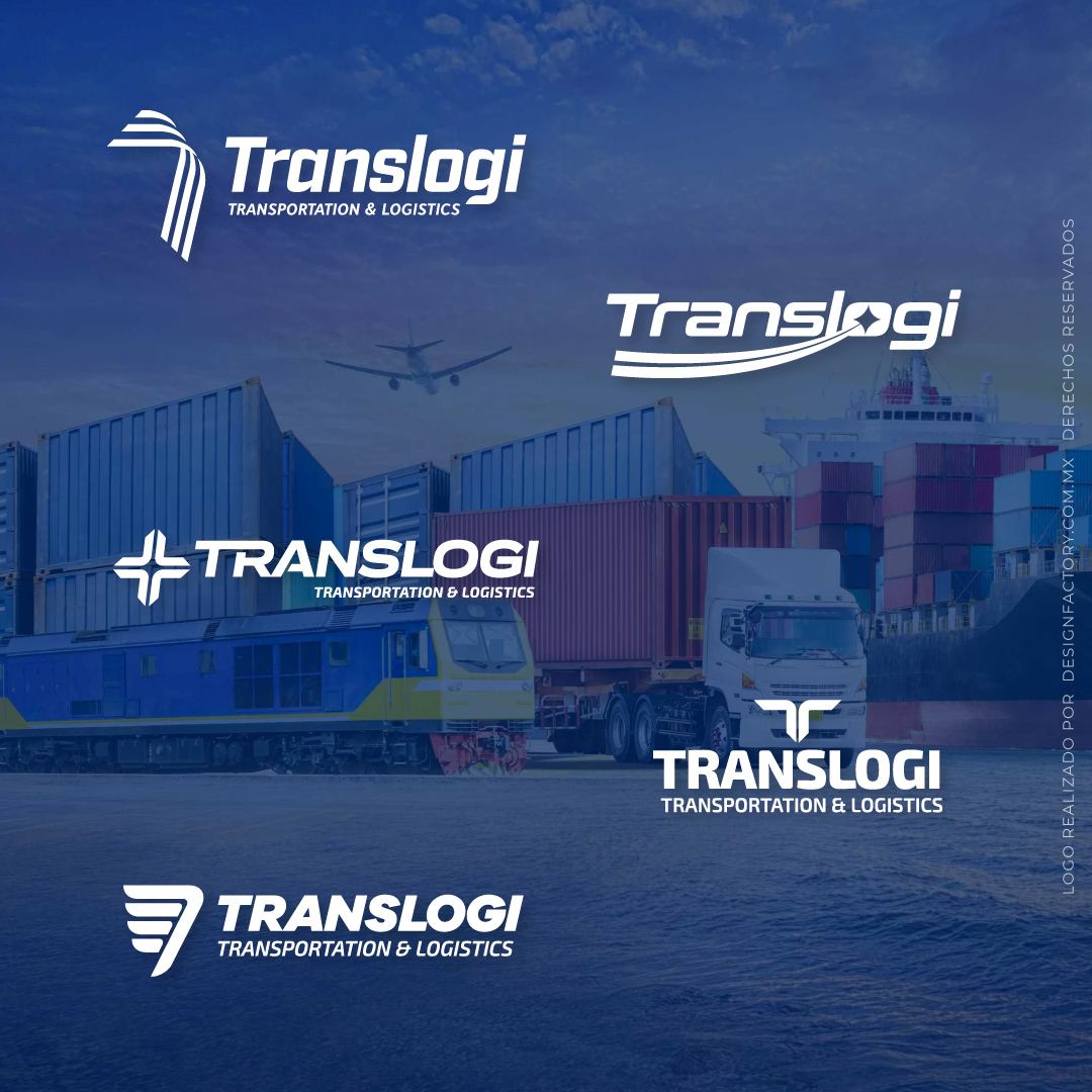 Logos transporte Logistica Blanco