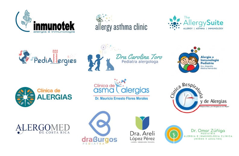Logos de clinicas alergias pediatras