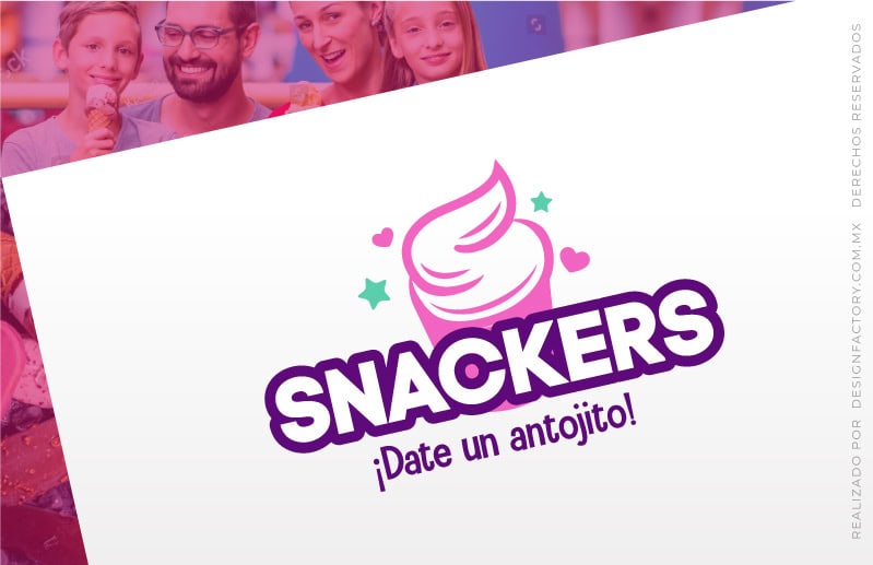 Logo heladería snack 03