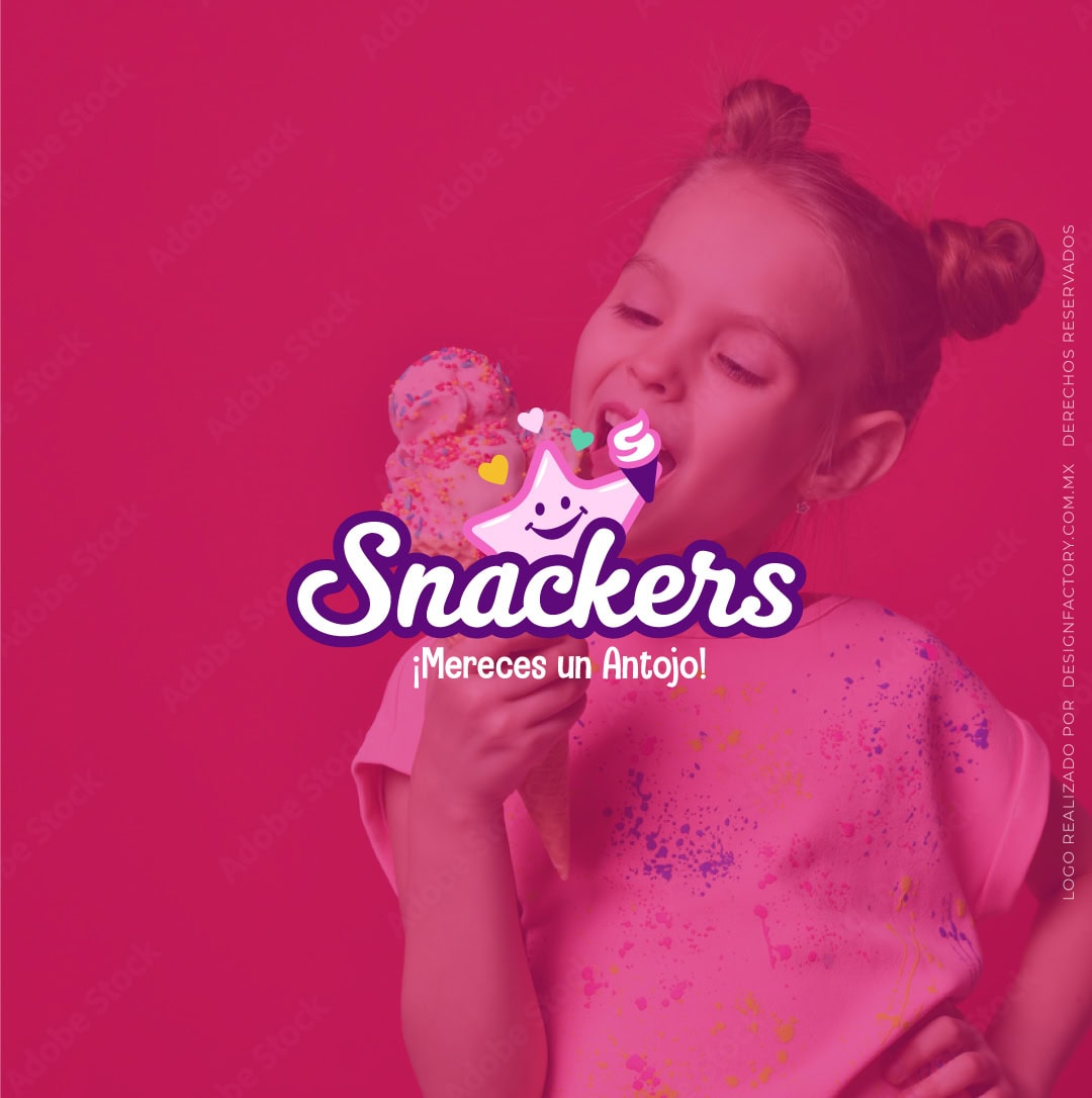 Logo heladería snack