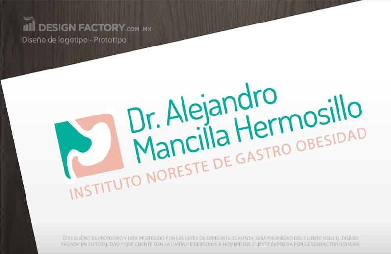 Diseño de Logo para Médico Gastroenterólogo - Design Factory México