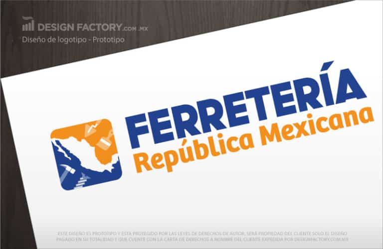 Diseño de Logotipo para Ferretería Mexicana - Design Factory México