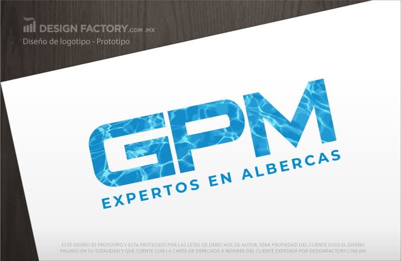 Diseño de Logo para Expertos en Albercas - Diseño Profesional