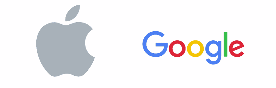 Logos Apple y Google